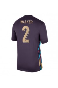 England Kyle Walker #2 Fotballdrakt Borte Klær EM 2024 Korte ermer